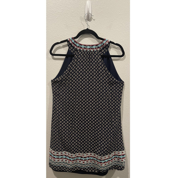 THML Embroidered Aztec Halter Mini Sleeveless Dress - Picture 5 of 5